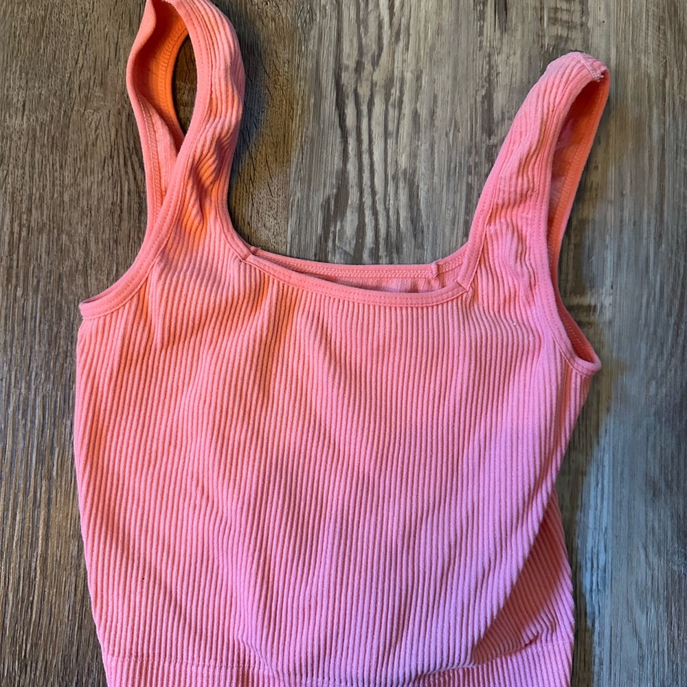 Small Rue21 Pink Ribbed Tank Top